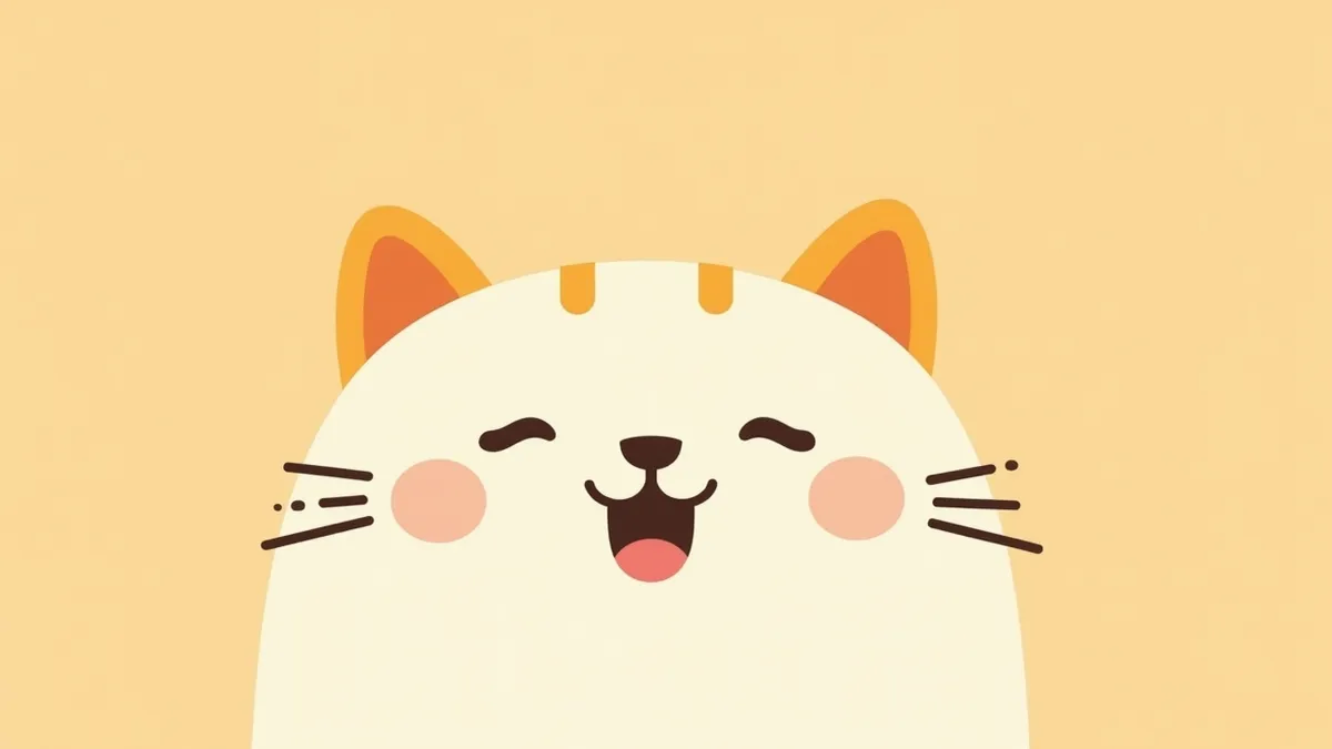 고양이 얼굴에 나이 계산기 오버레이가 있는 이미지