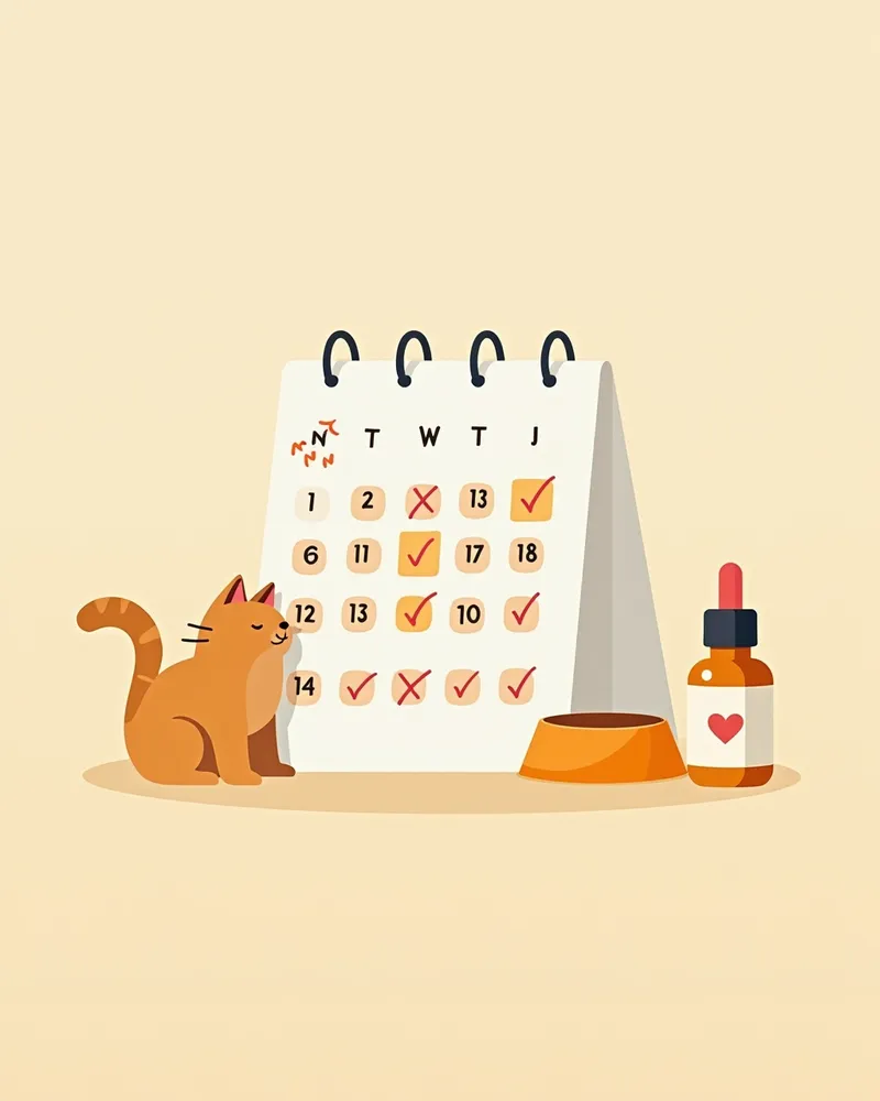 고양이 뇌하수체 관리 일정 관리 팁