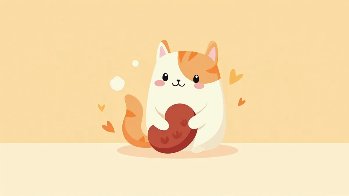 염증이 생긴 고양이 신장의 해부학적 이미지
