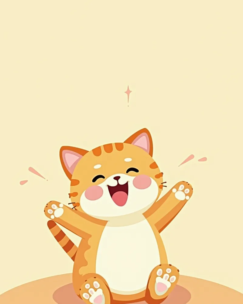 백신 접종 후 활기찬 고양이