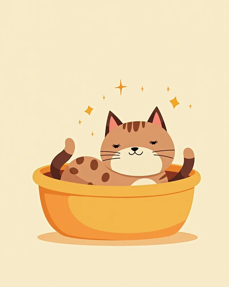 고양이 수술 후 회복 중 모습