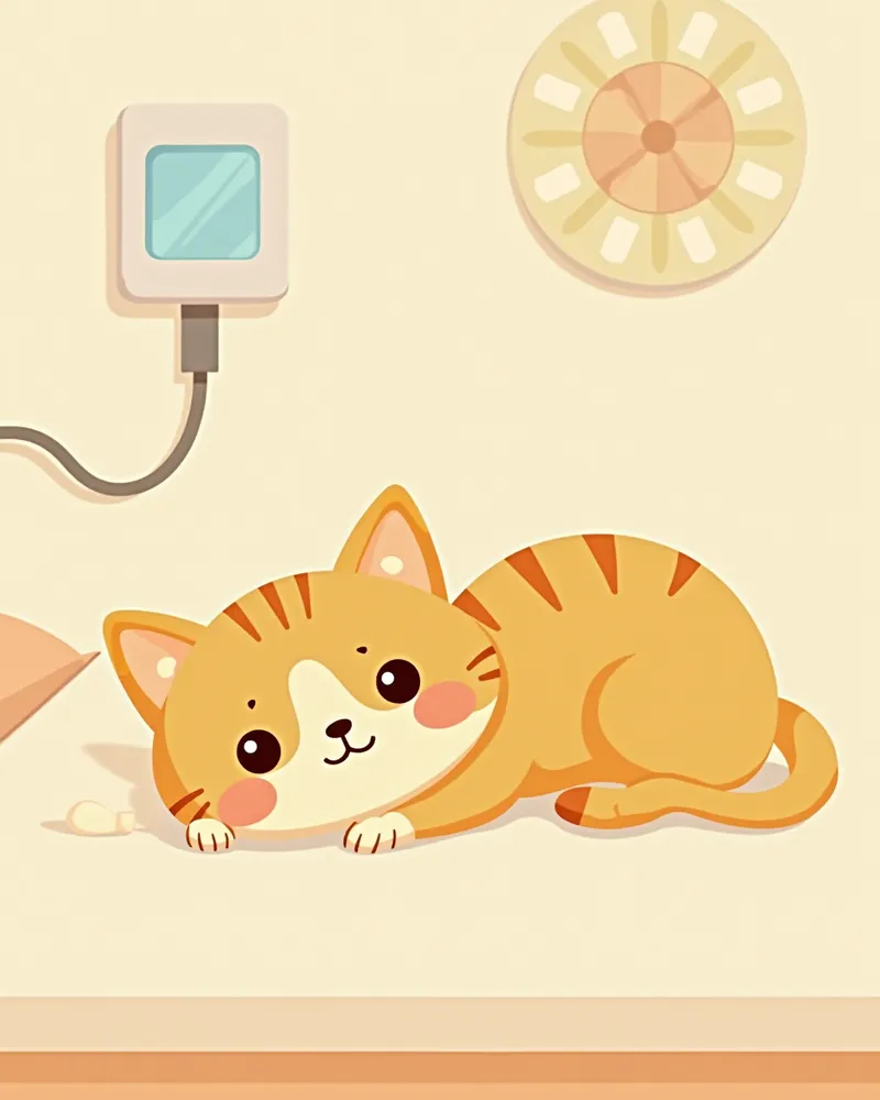 방사성 요오드 치료를 받는 고양이