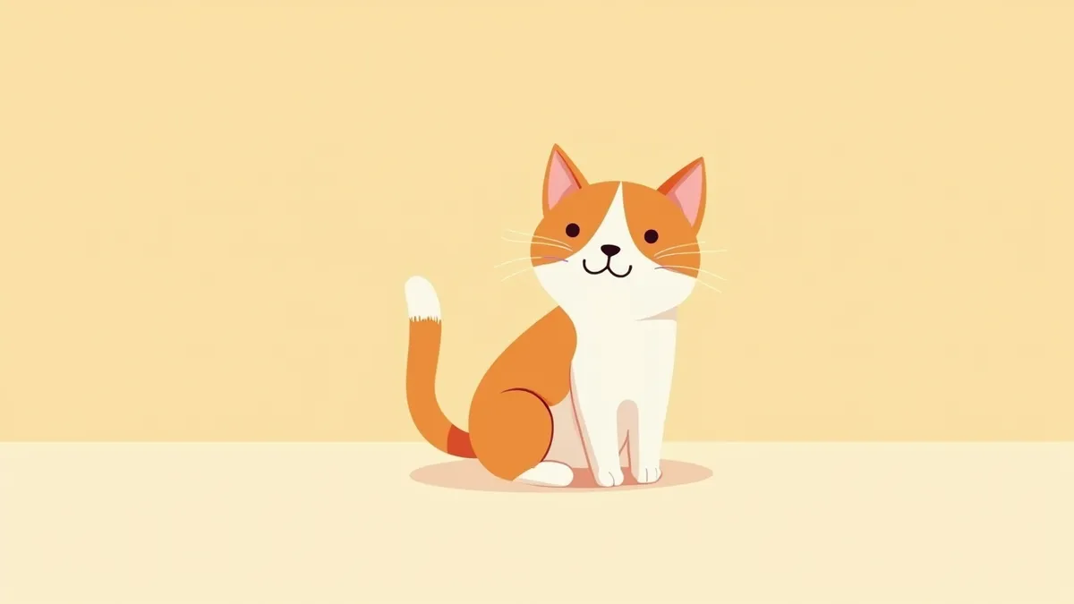 고양이 귀에 붙은 진드기의 의학적 일러스트