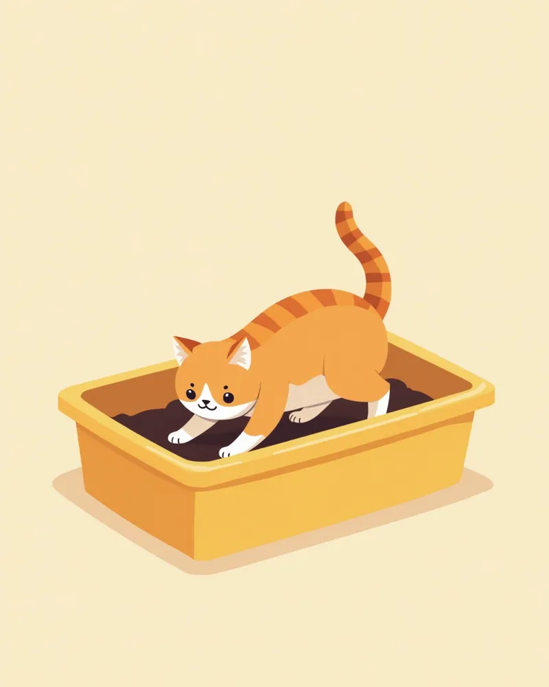 고양이 요도 폐색 관리를 위한 깨끗한 화장실