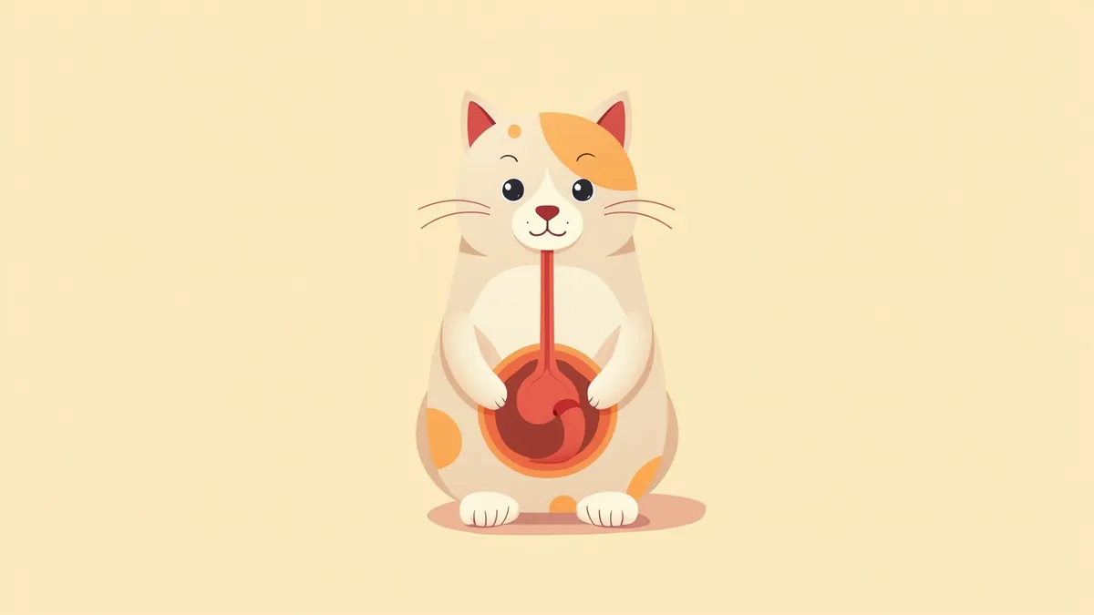 고양이 요도 협착의 해부학적 위치를 보여주는 그림