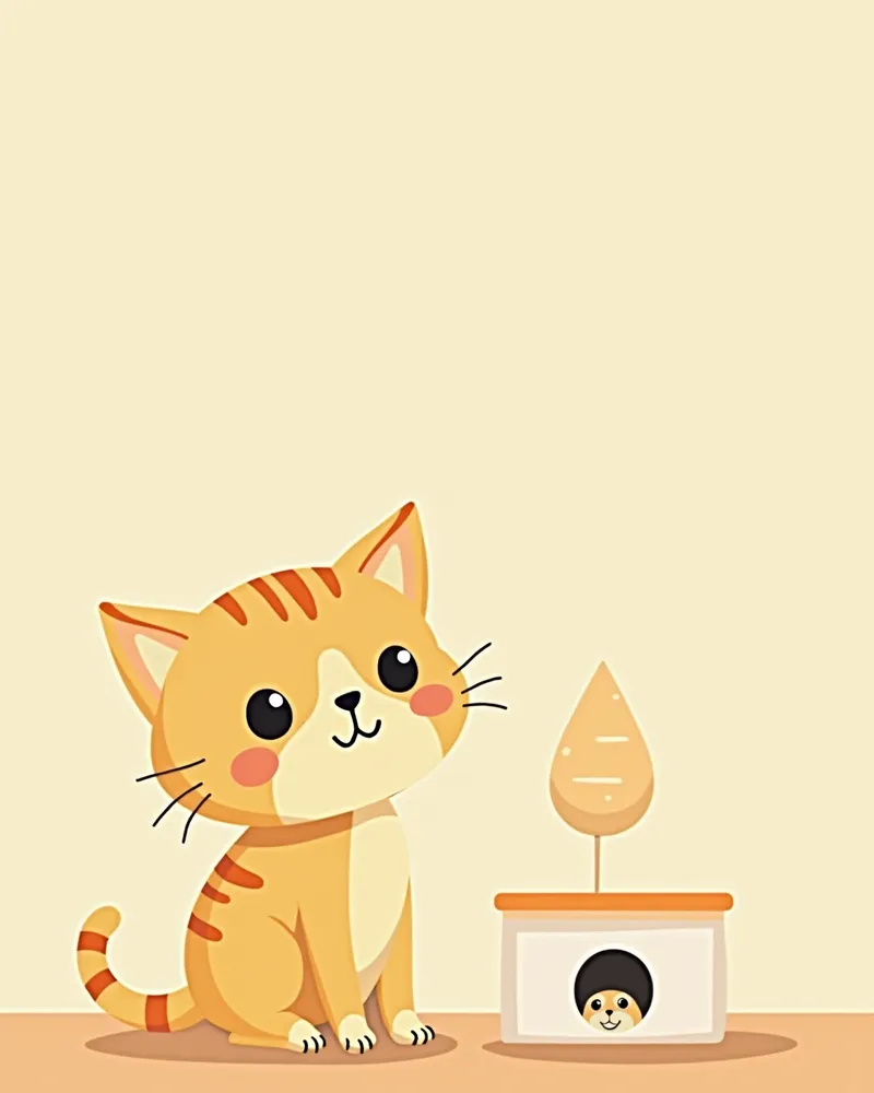 고양이 소변 배양 검사 전 준비 상태