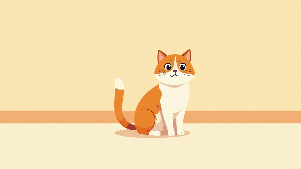 동물병원 대기실에서 긴장한 고양이