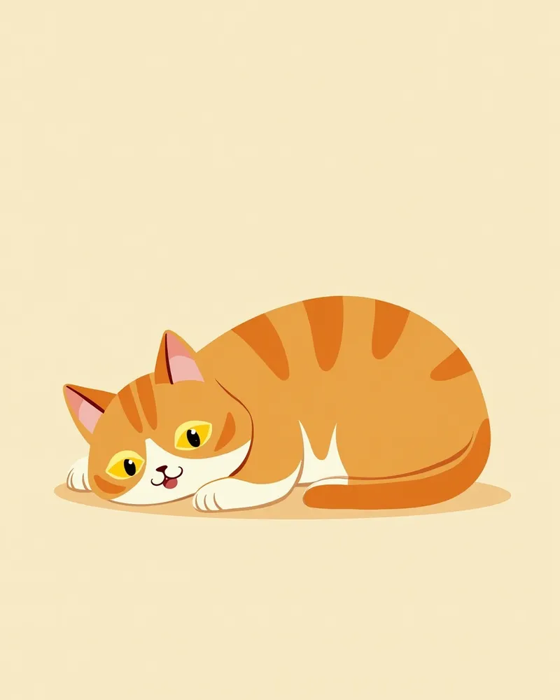 고양이 담관 폐색의 주요 증상: 황달과 무기력