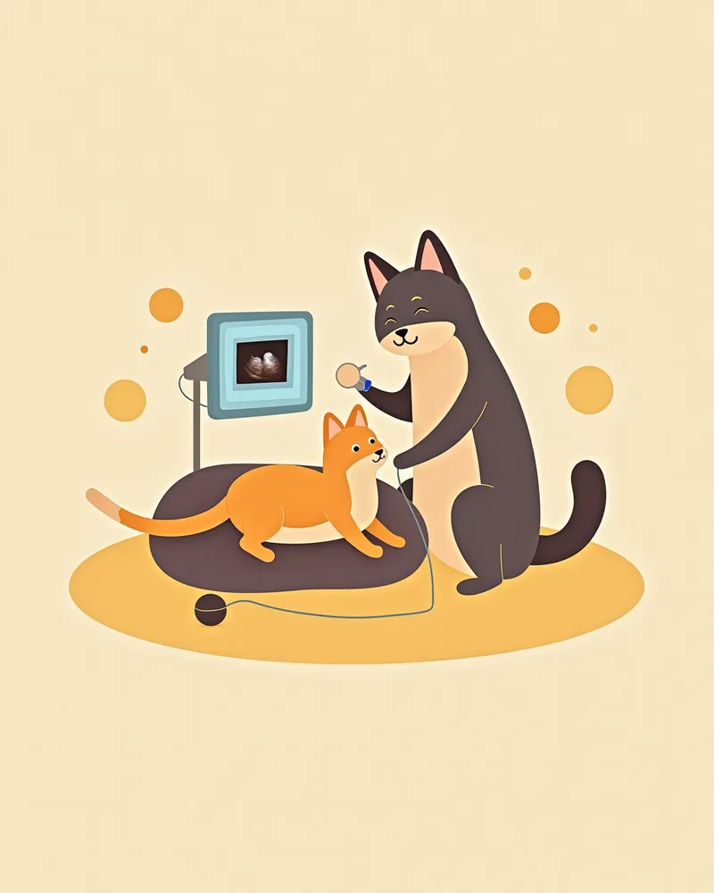 고양이 담관 폐색 진단을 위한 초음파 촬영