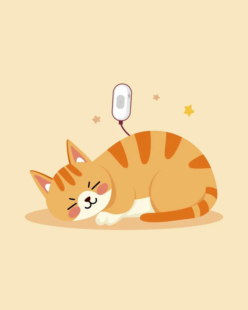 치료 후 고양이의 상태 비교 이미지