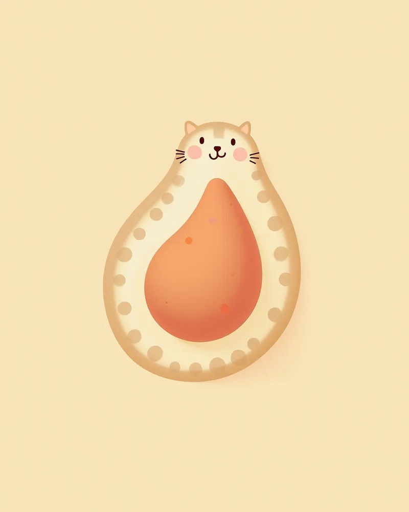 고양이 방광 초음파에서 보이는 폴립 성장 영상