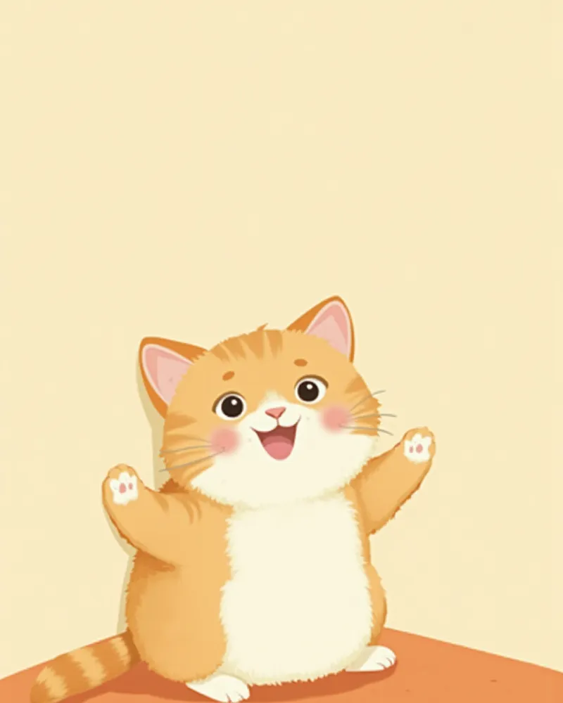 사냥감을 놓고 보호자를 올려다보는 고양이