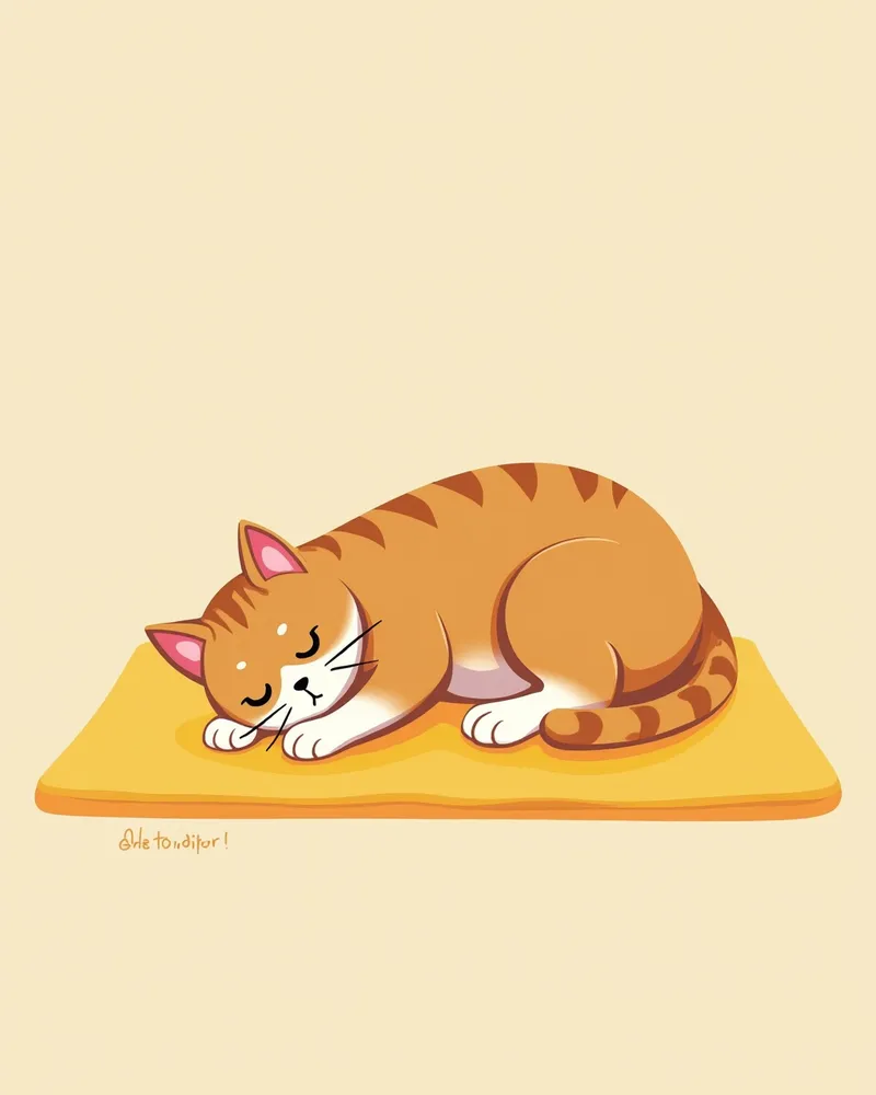 무기력한 표정으로 누워있는 고양이