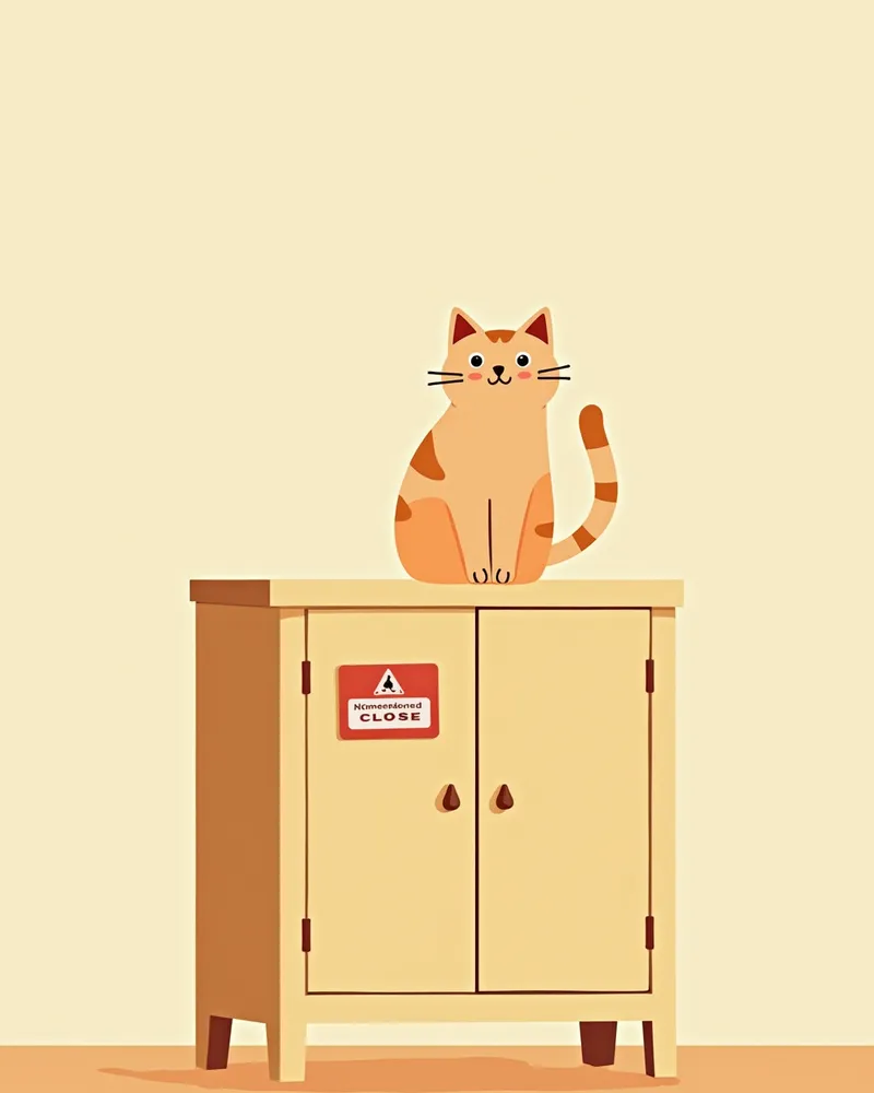고양이와 닫힌 캐비닛