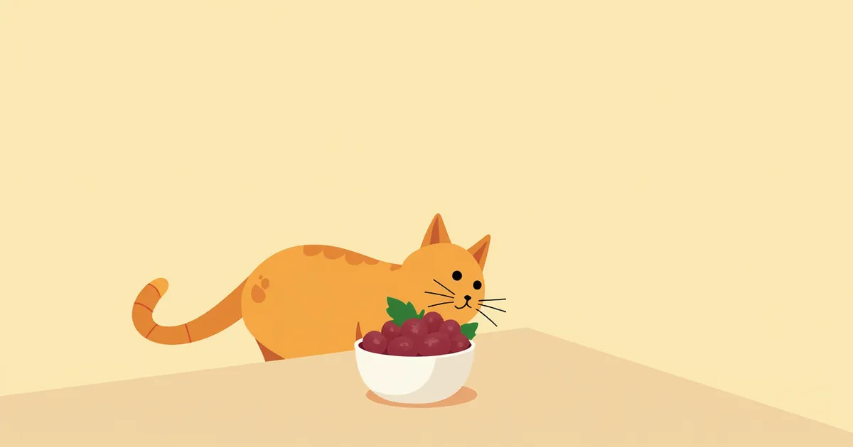 고양이 포도, 절대 주면 안 되는 이유와 응급 대처법