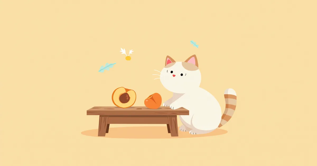 고양이 복숭아 먹어도 될까? 씨앗은 주의하세요