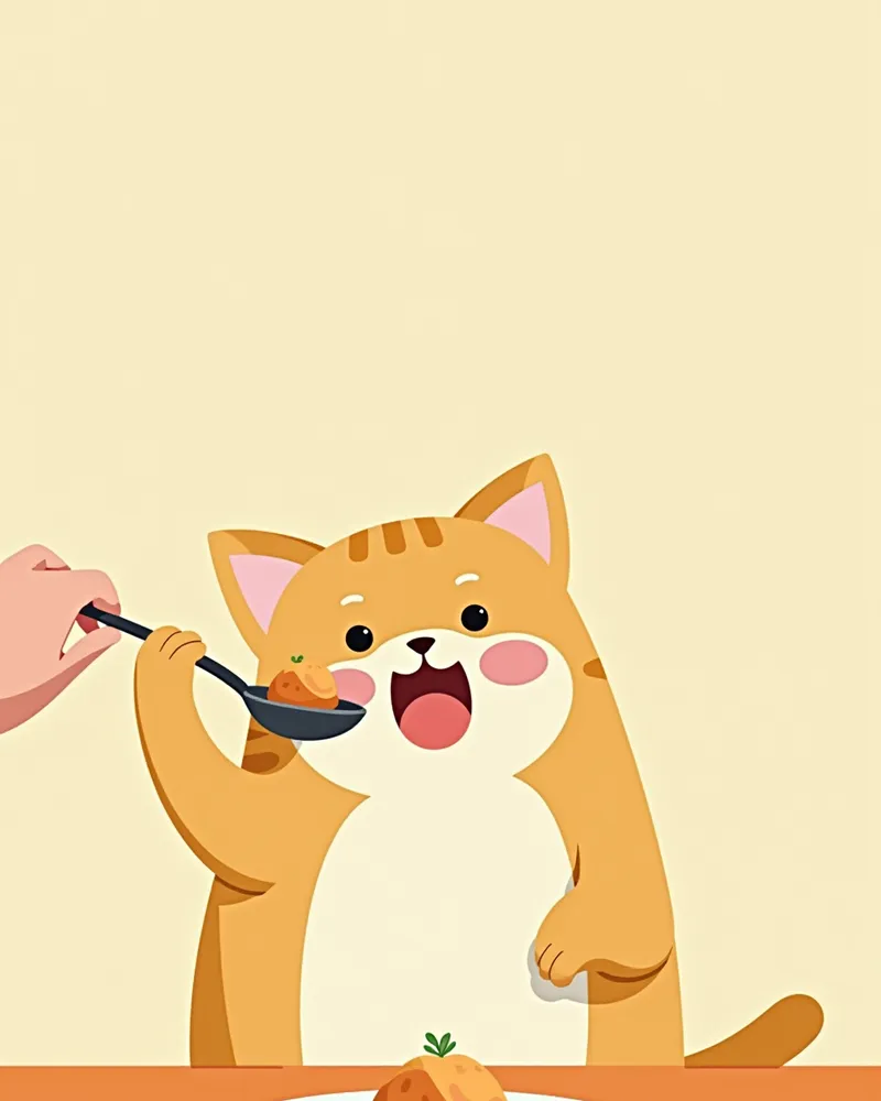고구마를 먹는 고양이