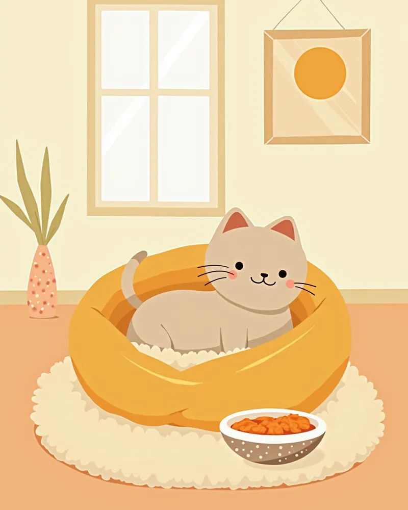 고양이가 편안하게 쉬는 집안 환경