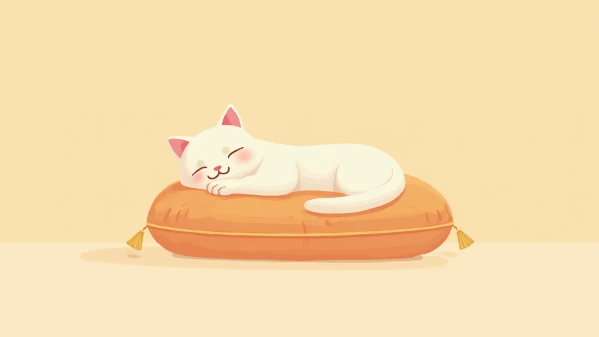 편안하게 쉬고 있는 고양이