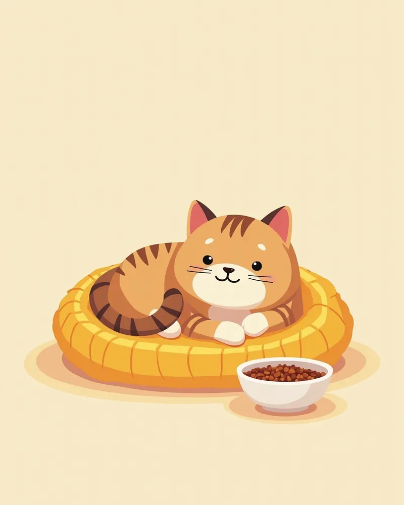고양이를 위한 편안한 휴식 공간
