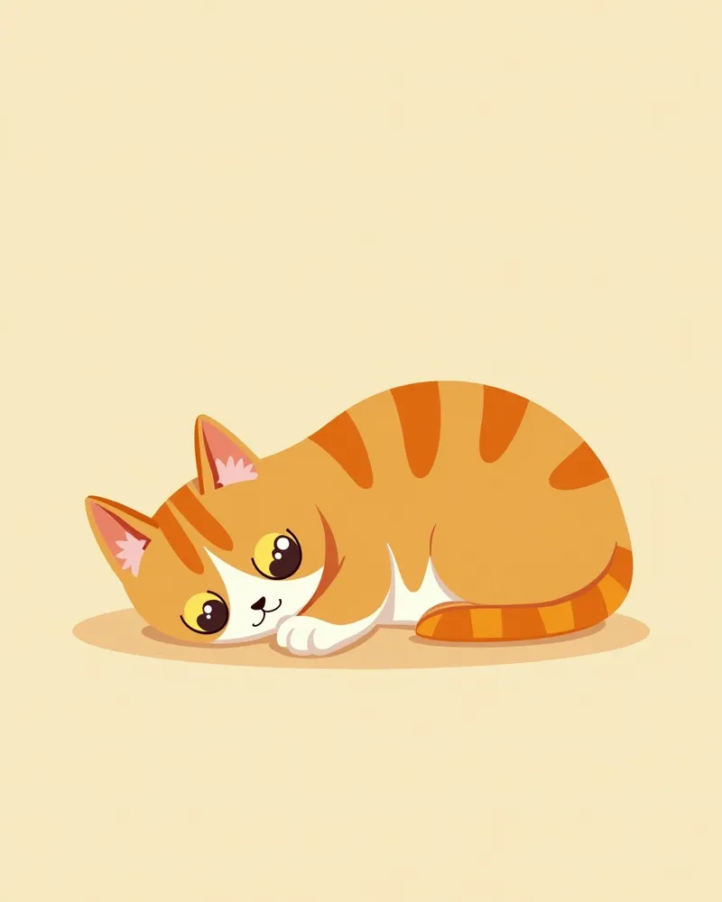 황달과 졸림 증상을 보이는 고양이