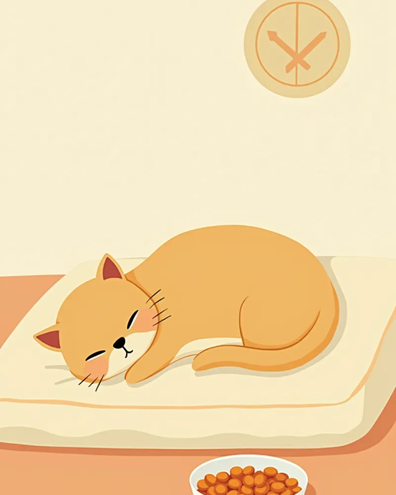 고양이 담관 간염 관리를 위한 조용한 환경과 특수 사료