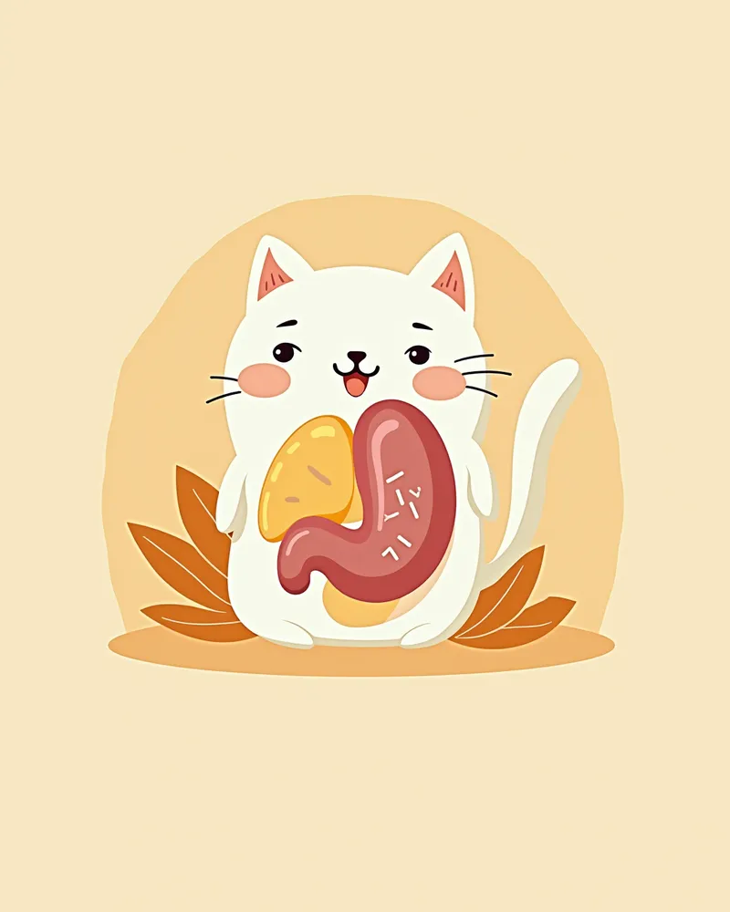 고양이 담관 간염의 주요 원인을 정리한 의학적 차트