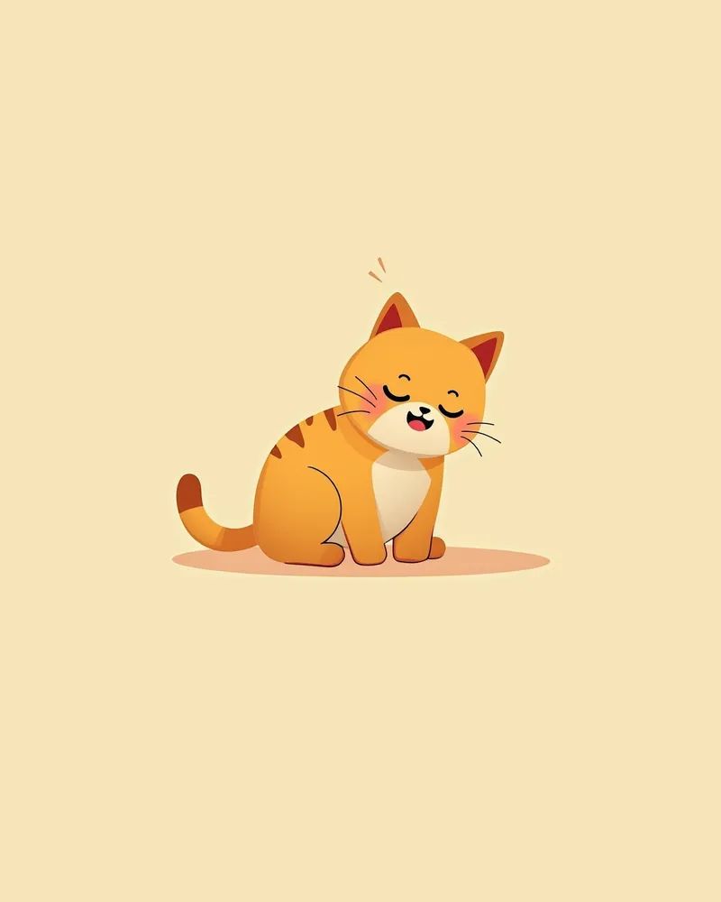 고양이가 활동력이 떨어져 보이는 모습