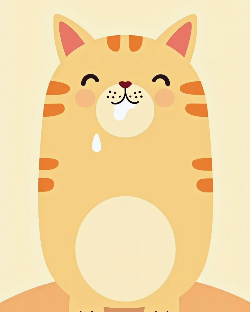 고양이 코 주변이 젖은 모습
