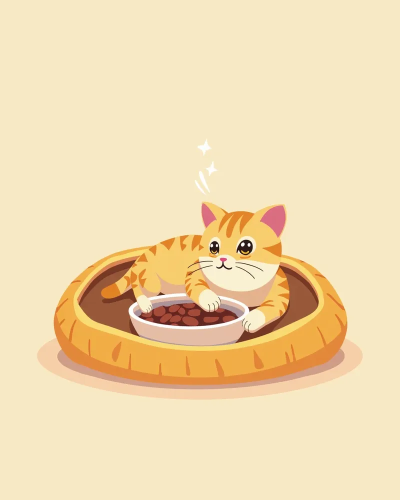 고양이 빈혈과 CKD 관리를 위한 가정 환경 설명 이미지