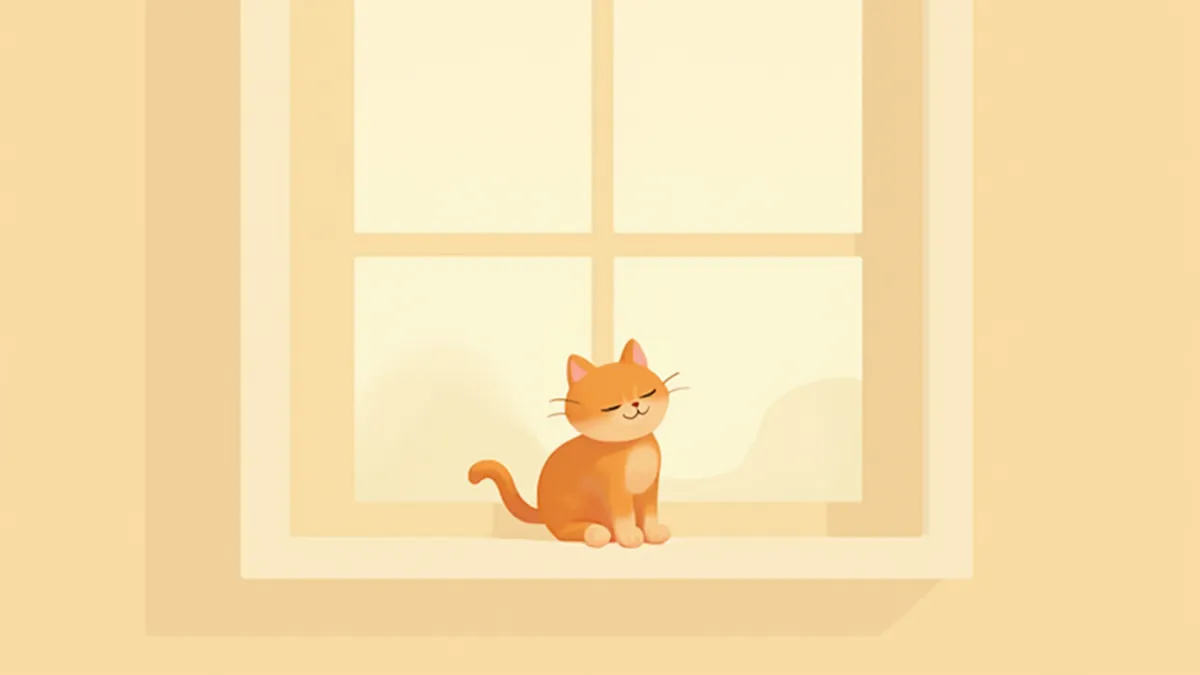 창가에 앉아 있는 고양이