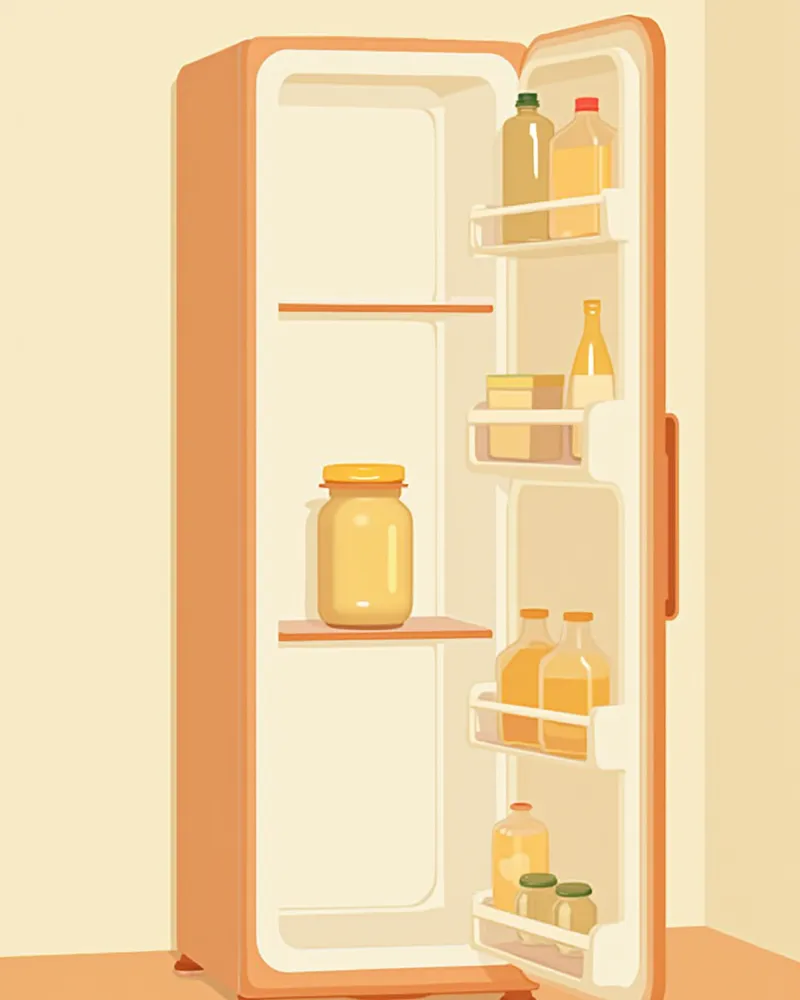 냉장 보관 중인 유산균 분말 병