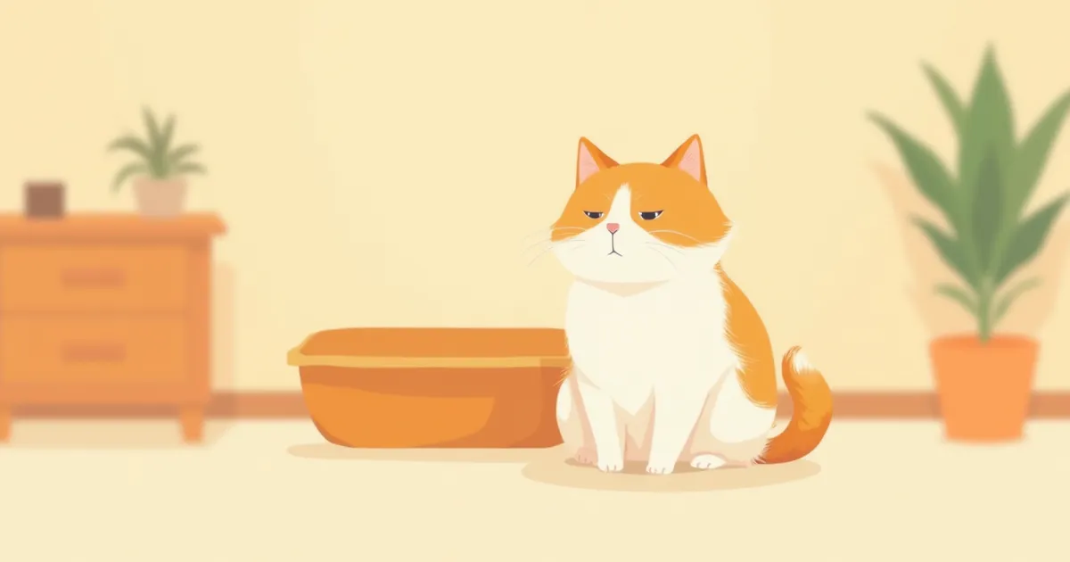 고양이 변비 원인과 대처법