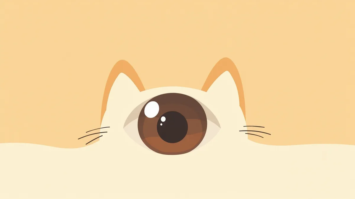 흐려진 고양이 눈의 각막 부종 모습