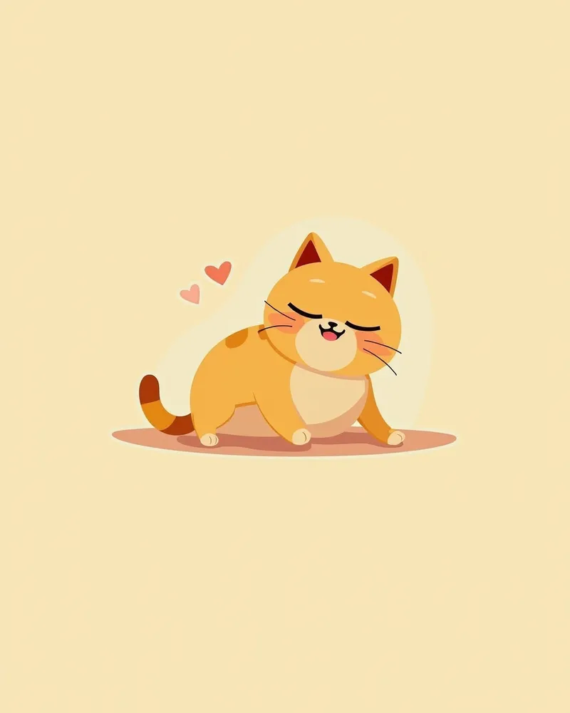 통증으로 인해 눈을 감고 있는 고양이