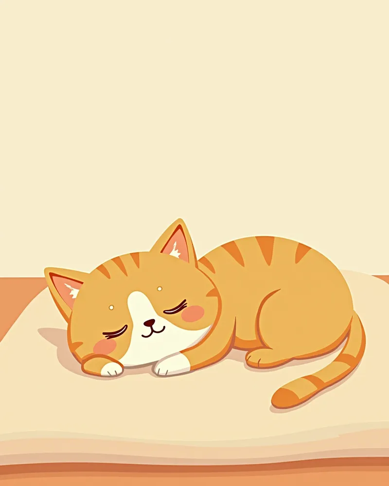조용한 환경에서 휴식 중인 고양이
