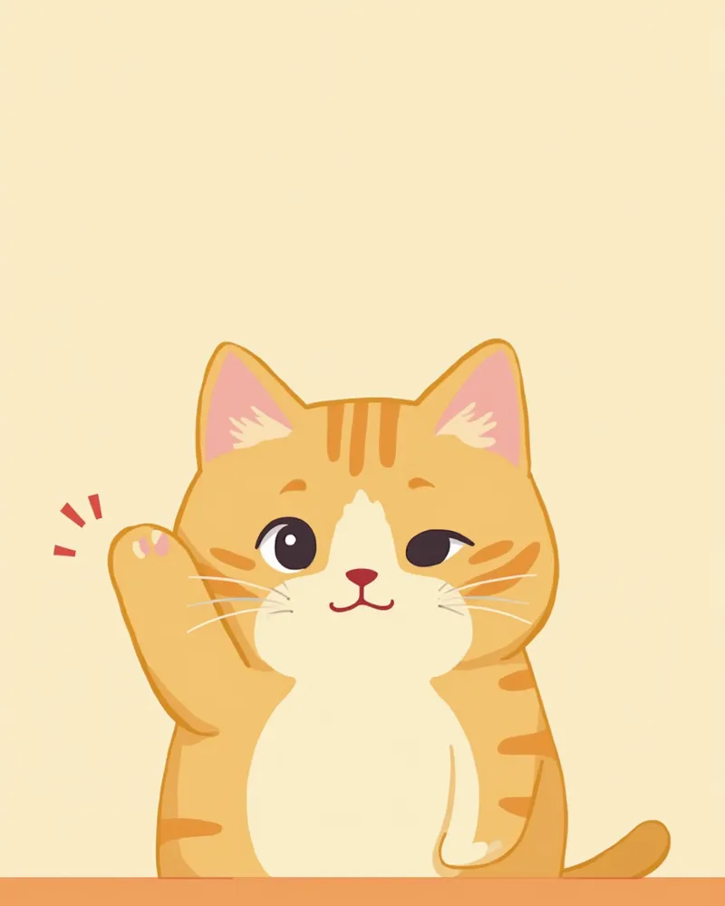 한쪽 눈을 찡그리고 있는 고양이