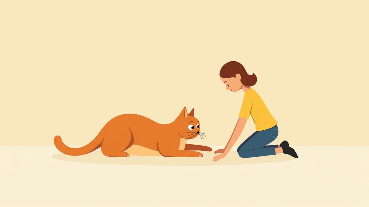 고양이 응급처치 준비 장면