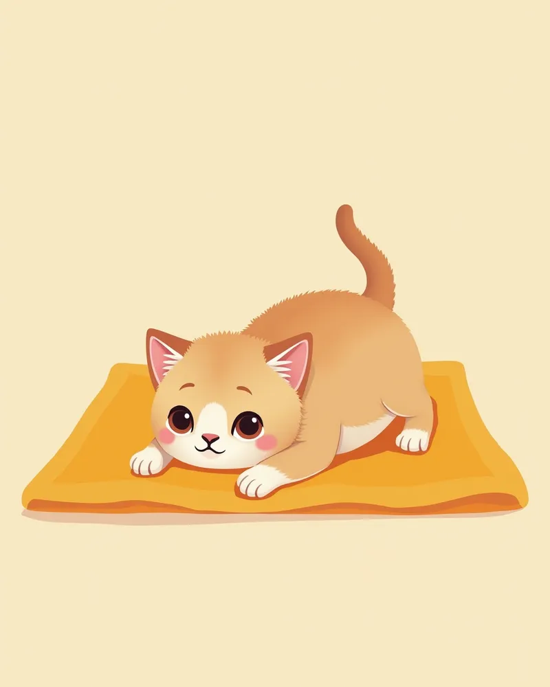 탈수 증상을 보이는 어린 고양이