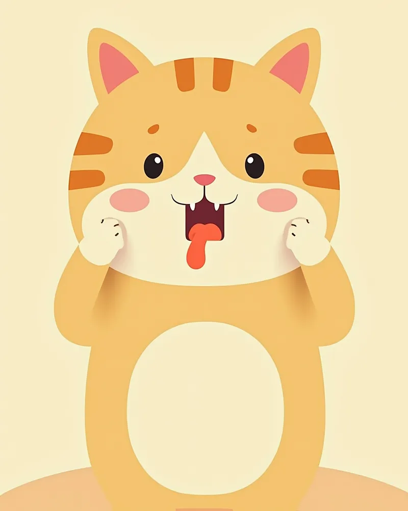 얼굴 부종과 침이 많은 고양이