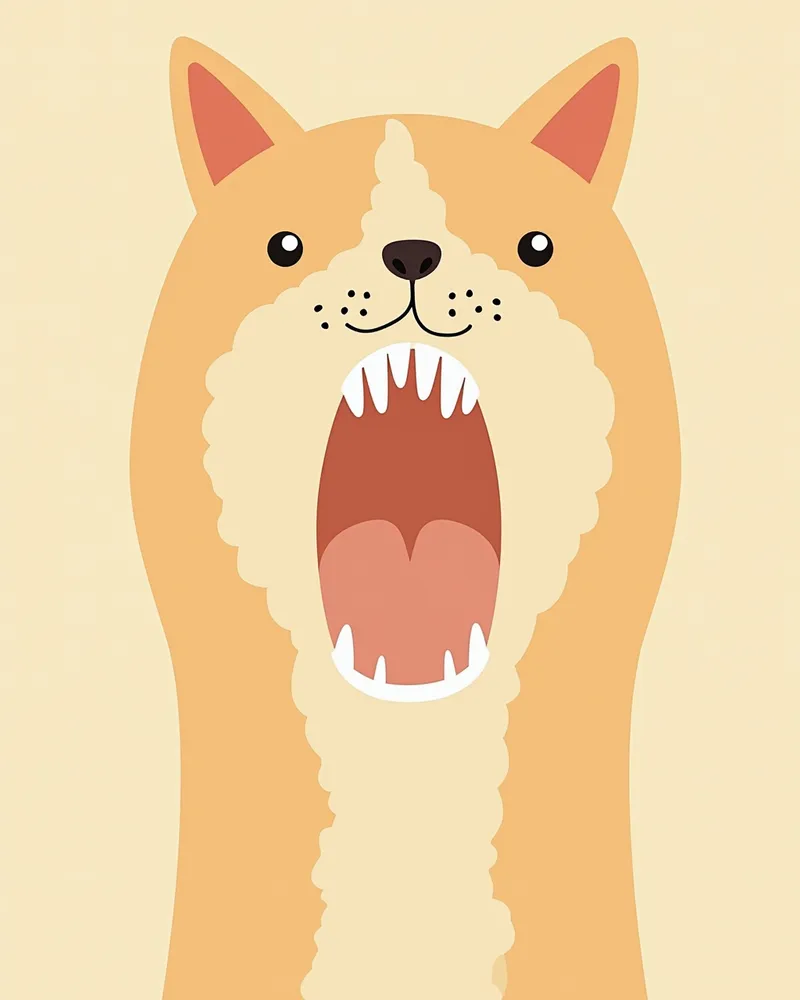 고양이 치근 농양의 X선 영상