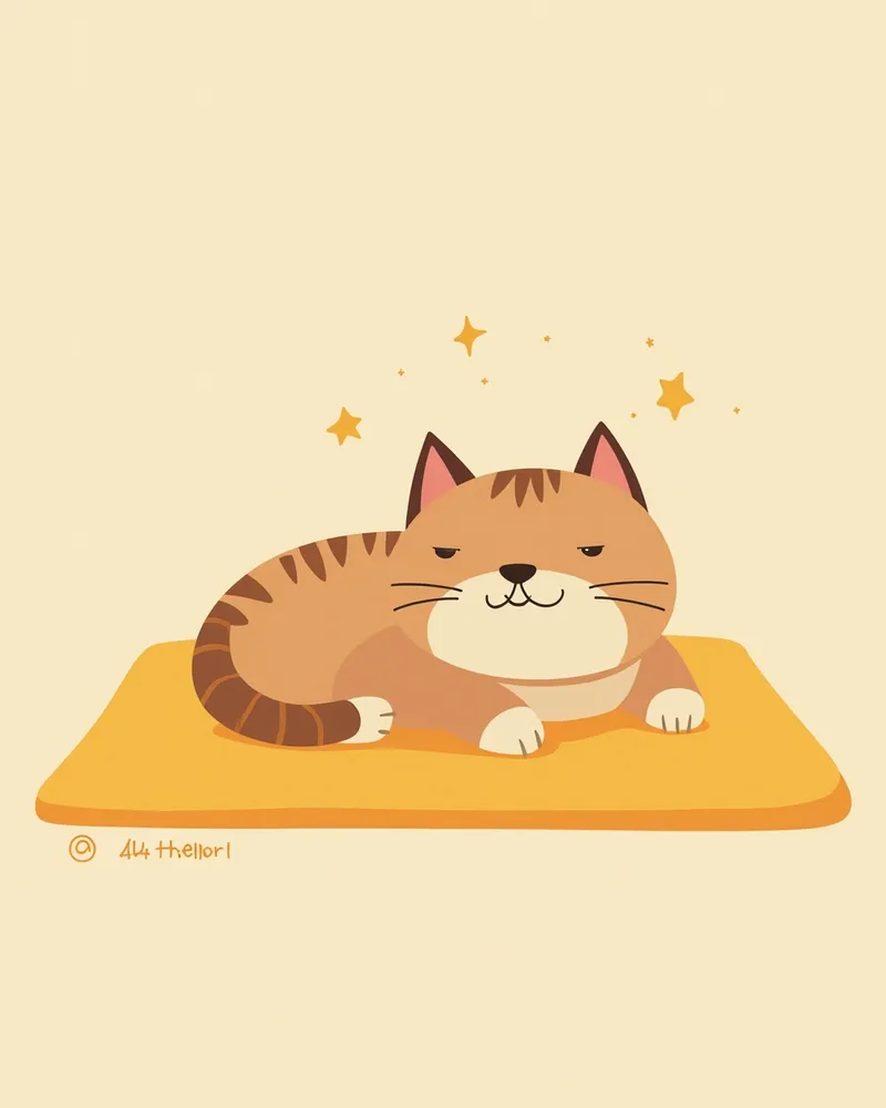 치아 치료 후 회복 중인 고양이