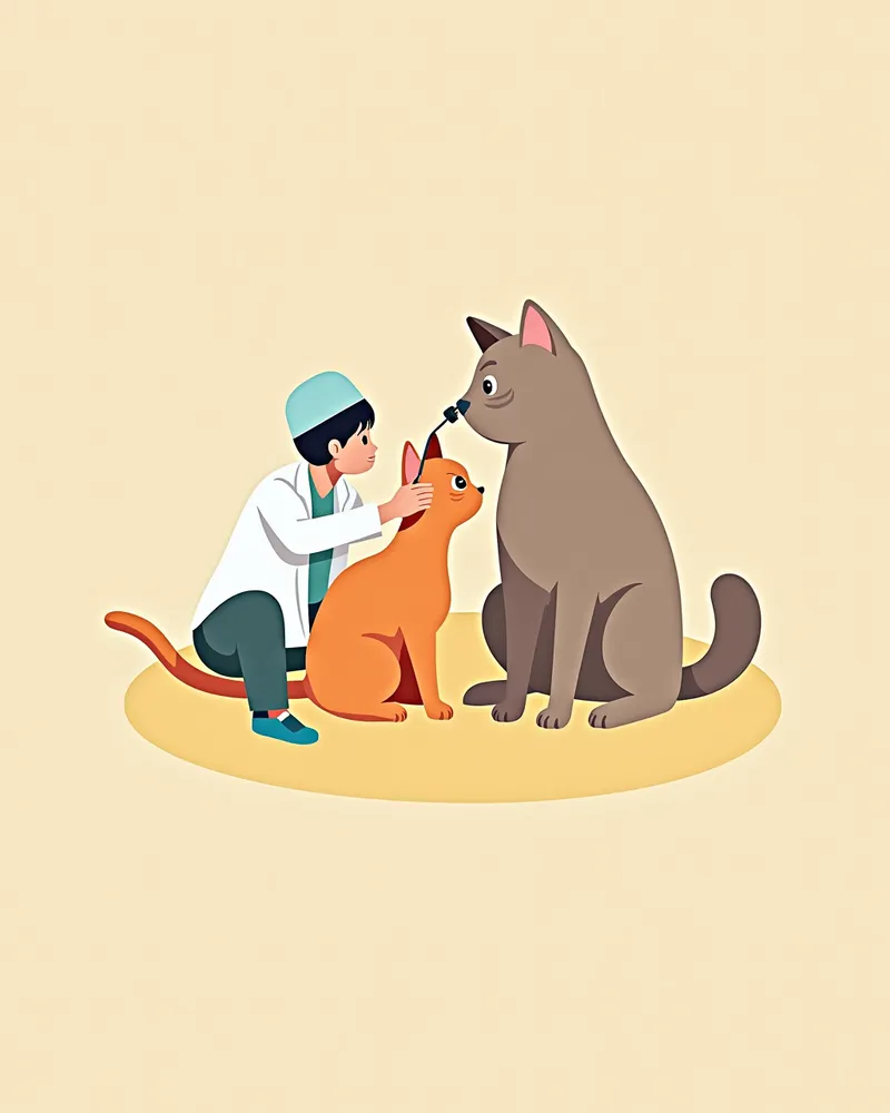 고양이 당뇨 합병증 진단을 위한 안과 검사