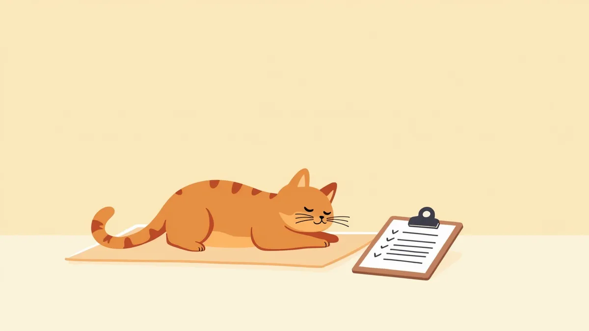 고양이 당뇨병 관리 중인 보호자와 함께하는 편안한 실내 풍경