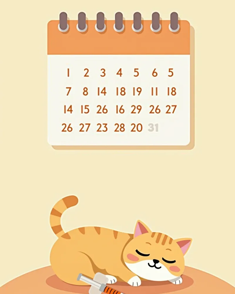 고양이 당뇨병 관리를 위한 일일 기록표