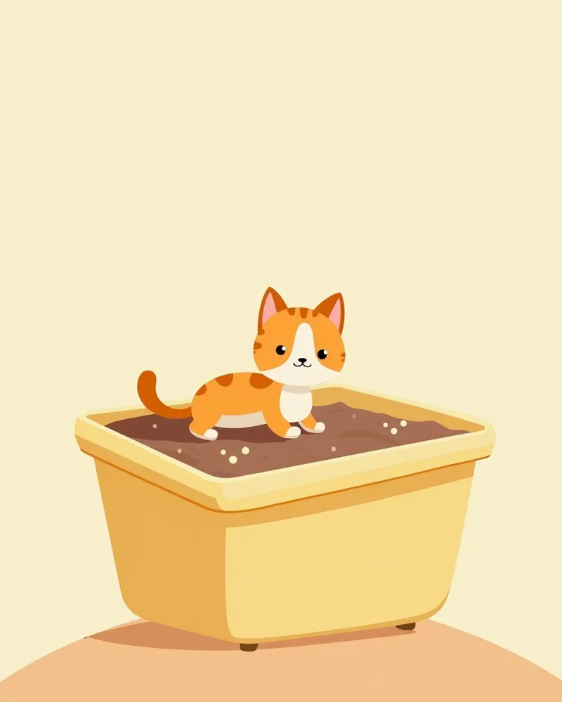 고양이 당뇨병 관리를 위한 깨끗한 화장실 환경