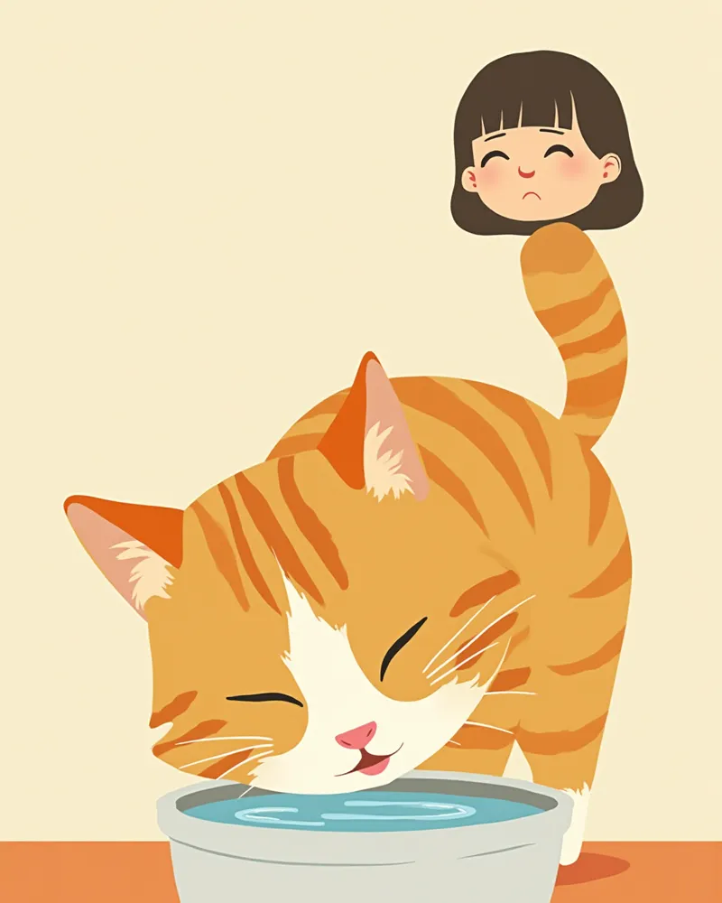 물을 많이 마시는 고양이 — 당뇨의 대표 증상
