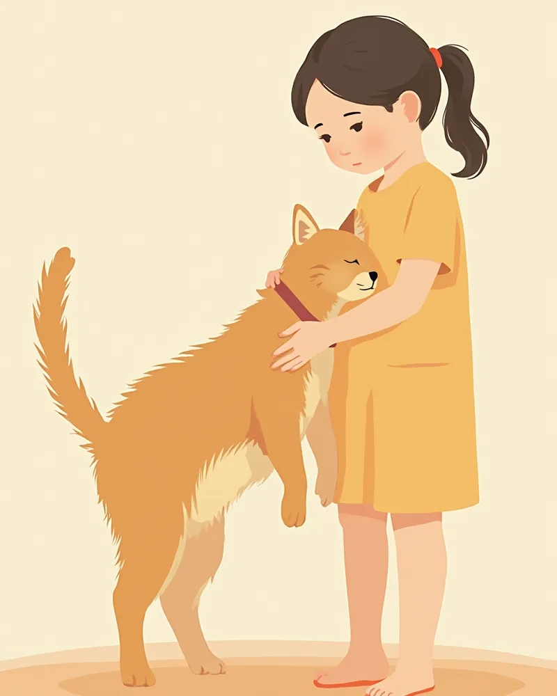 고양이 목덜미에 스팟온 약을 도포하는 보호자