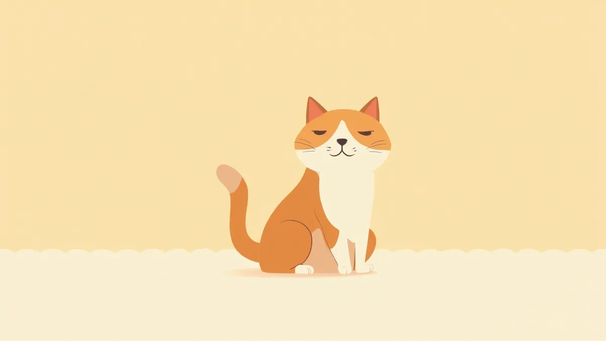 정면으로 향한 중립적인 귀 위치의 고양이