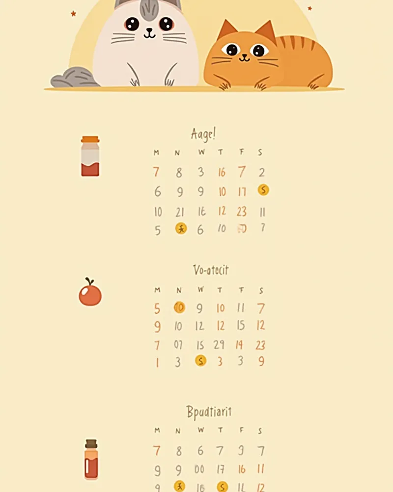고양이 SDMA 검사 시기 안내 캘린더